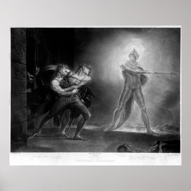 Pôster Hamlet, Ato I (Frente)