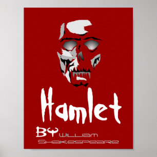 Poster Hamlet do Teatro por William Shakespeare