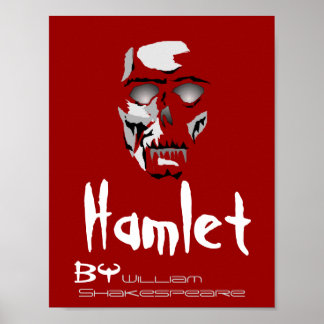 Poster Hamlet do Teatro por William Shakespeare