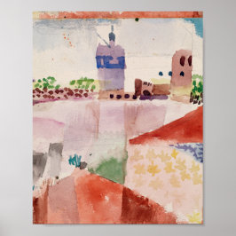 Pôster Hammamet com sua mesquita: Paul Klee 1914