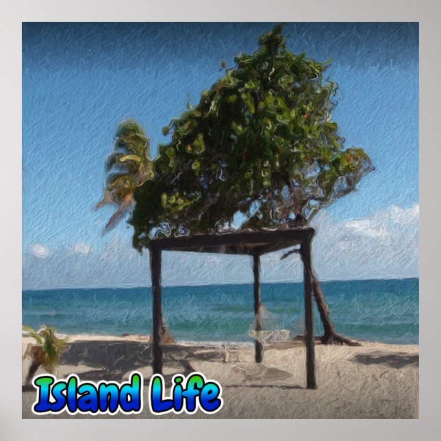 Poster Hammock na praia (Frente)