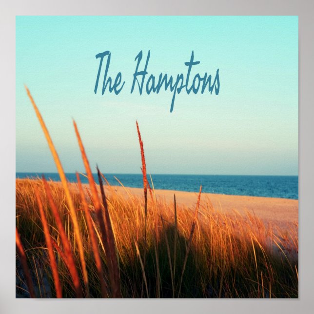 Poster Hamptons Beach Long Island New York (Frente)