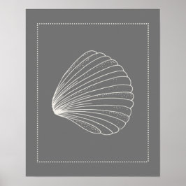 Poster Hamptons Style Clam Shell