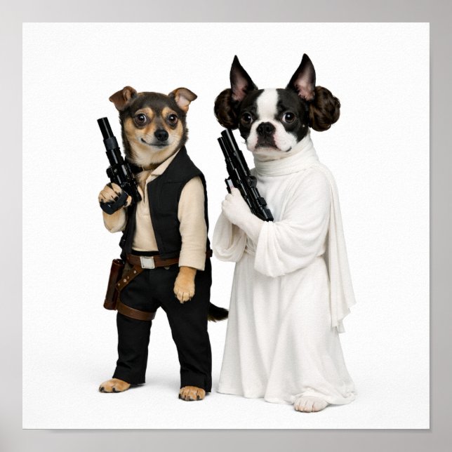 Poster "Han & Leia" (Frente)