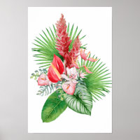 Hana hou! (Branco) Esquema de Flor Havaiano