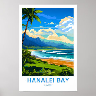 Poster Hanalei Bay Hawaii Viagem