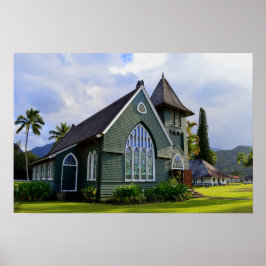 Poster Hanalei, Havaí, Igreja