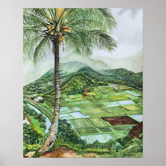 Poster Hanalei Valley 16x20M (Frente)