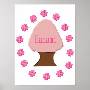 Poster Hanami - Árvore de Cereja Japonesa