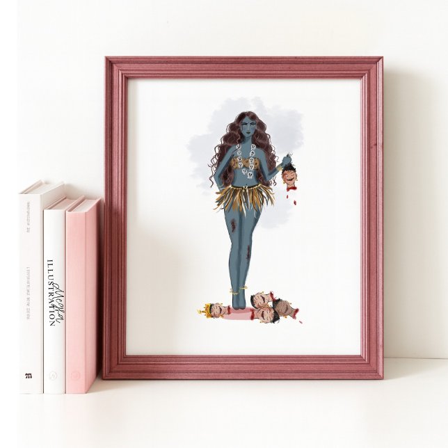 Poster Hand drawn Kali maa, Indian art (Criador carregado)