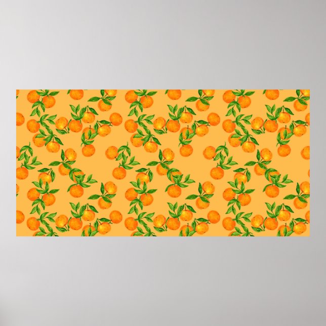 Poster Hand drawn seamless background pattern inspired by (Frente)