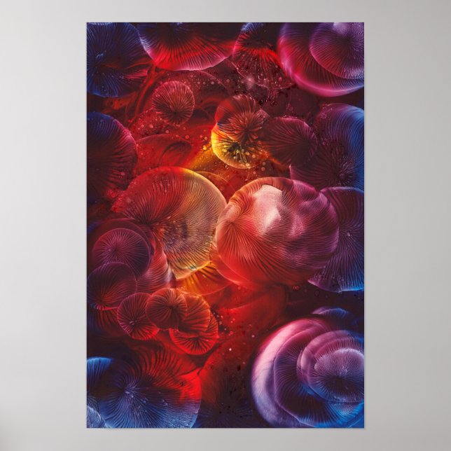 Poster Hand Painted Deep Space Fantasy Painting (Frente)