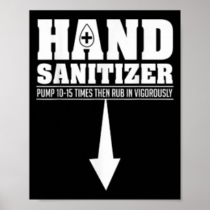Poster Hand Sanitizer Funny Sarcastic Adult Humor Dirty J