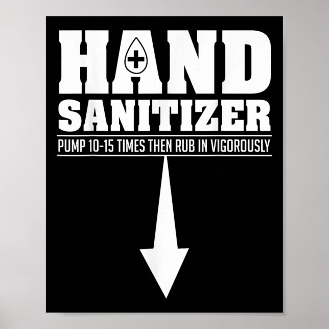 Poster Hand Sanitizer Funny Sarcastic Adult Humor Dirty J (Frente)