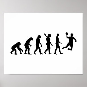 Pôster Handball da evolução