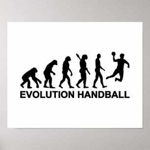 Pôster Handball da evolução