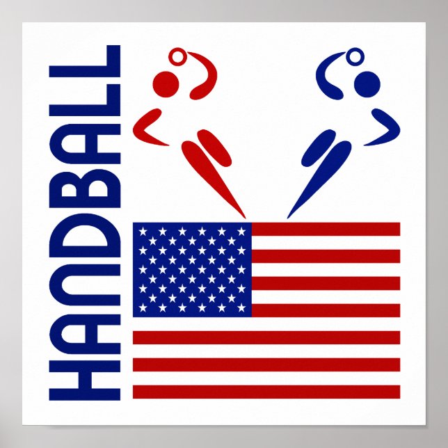 Pôster Handball Estados Unidos (Frente)