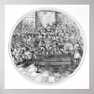 Poster Handel conducting an oratorio, c.1740