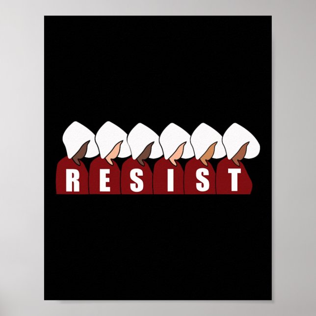 Poster Handmaid Resist Feminista Protesto 1 (Frente)
