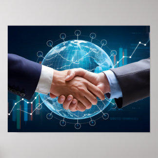 Poster Handshake de Negócios