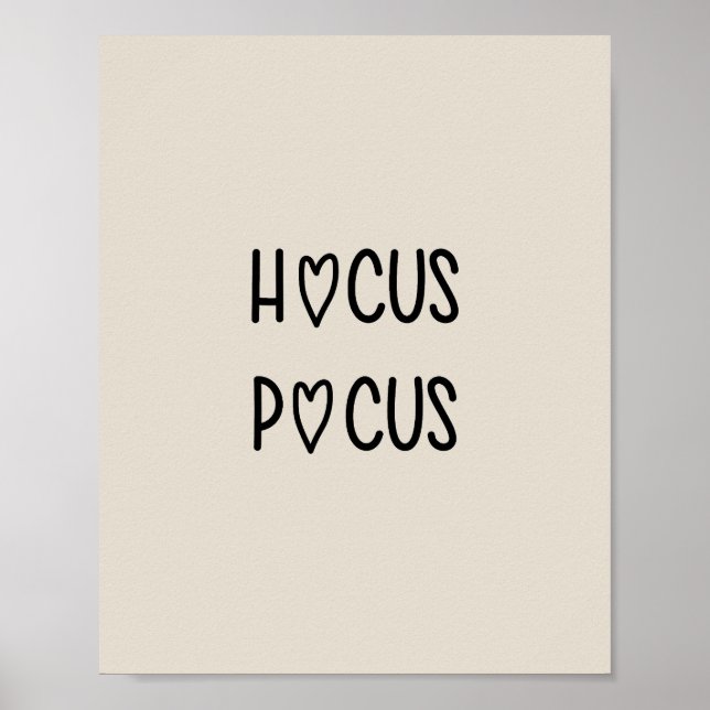 Poster Handwritten hocus pocus (Frente)
