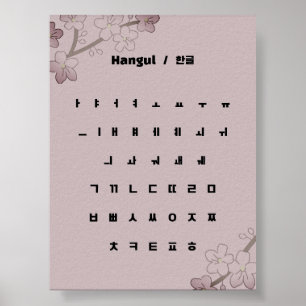 Poster Hangul / 글 한