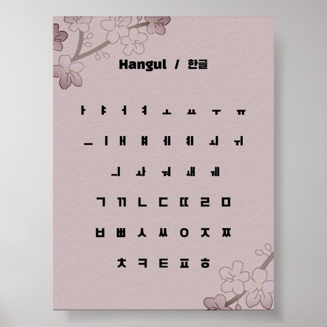 Poster Hangul / 글 한 (Frente)