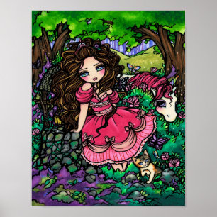 Poster Hannah Lynn da arte da fantasia da princesa