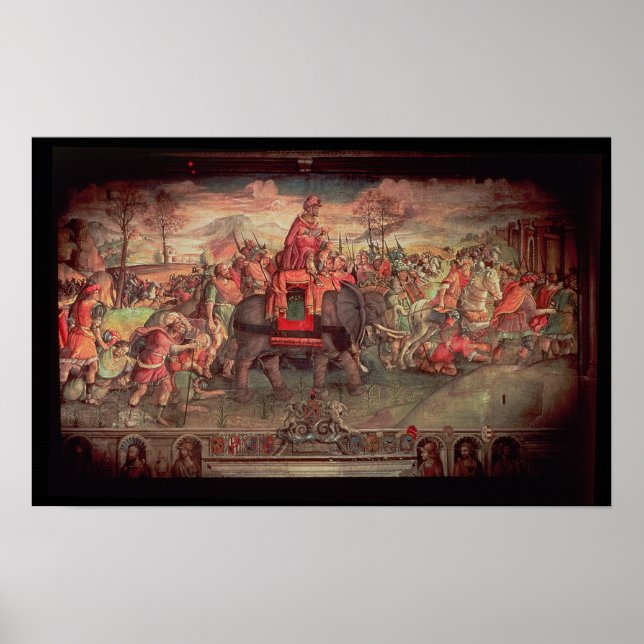 Pôster Hannibal Atravessando os Alpes (Frente)