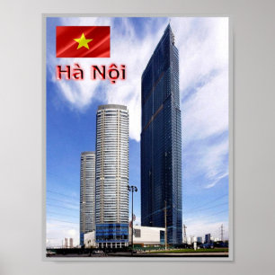 Poster Hanoi - Landmark Tower - Vietnam -