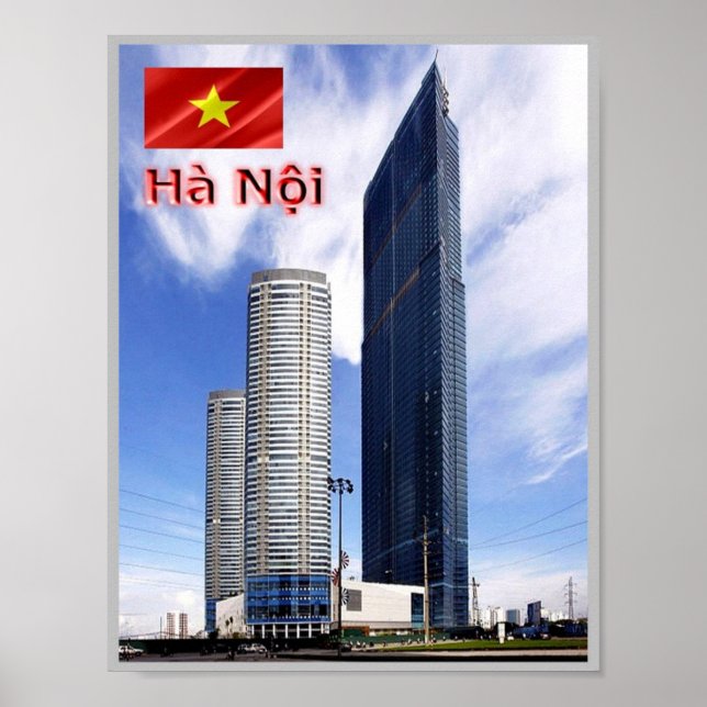 Poster Hanoi - Landmark Tower - Vietnam - (Frente)
