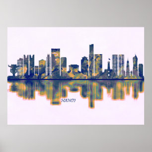 Poster Hanoi Skyline
