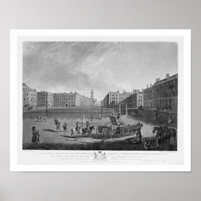 Pôster Hanover Square, de um conjunto de quatro visões de (Frente)