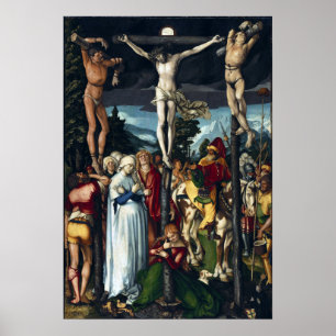 Poster Hans Baldung Grien A crucificação do Cristo
