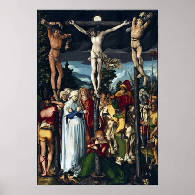 Poster Hans Baldung Grien A crucificação do Cristo (Frente)