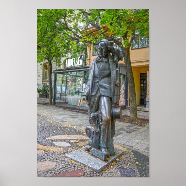 Poster Hans Christian Andersen Statue, Bratislava, Eslova (Frente)