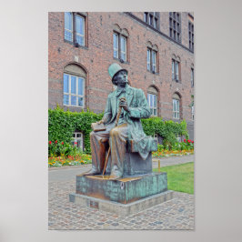 Poster Hans Christian Andersen Statue, Copenhaga