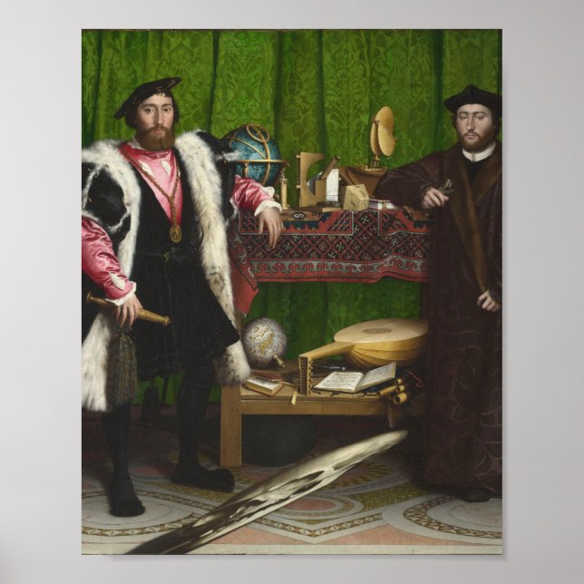 Poster Hans Holbein The Younger - Os Embaixadores (Frente)