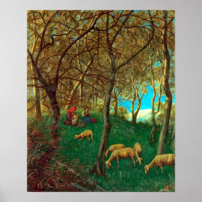 Poster Hans Thoma No Lago Garda (Frente)