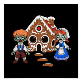 Pôster Hansel e Gretel Zumbis