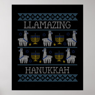 Poster Hanukkah - Llamazing Hanukkah