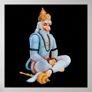 PÔSTER HANUMAN - ANJANEYA - HINDU - BUDISAISMO