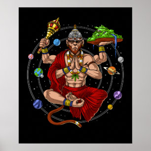 Poster Hanuman Hindu Deus