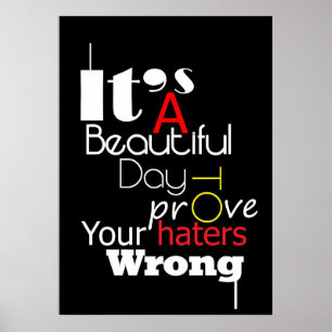 Poster Happiness Quote It Is A Beautiful Day