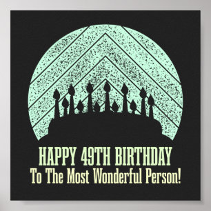 Poster Happy 49th birthday to the most wonderful person