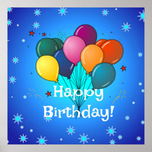 Poster Happy Birthday...time to celebrate! Classic Round