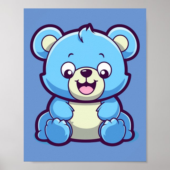 Poster Happy Bluey Bear (Frente)