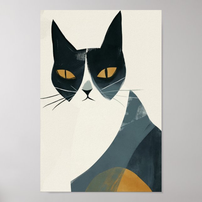 Poster Happy Boho Cat (Frente)