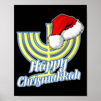 Poster Happy Christmukkah Hanukkah Christmas 