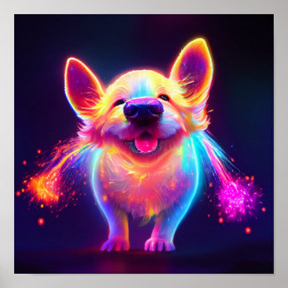 Poster Happy cute puppy